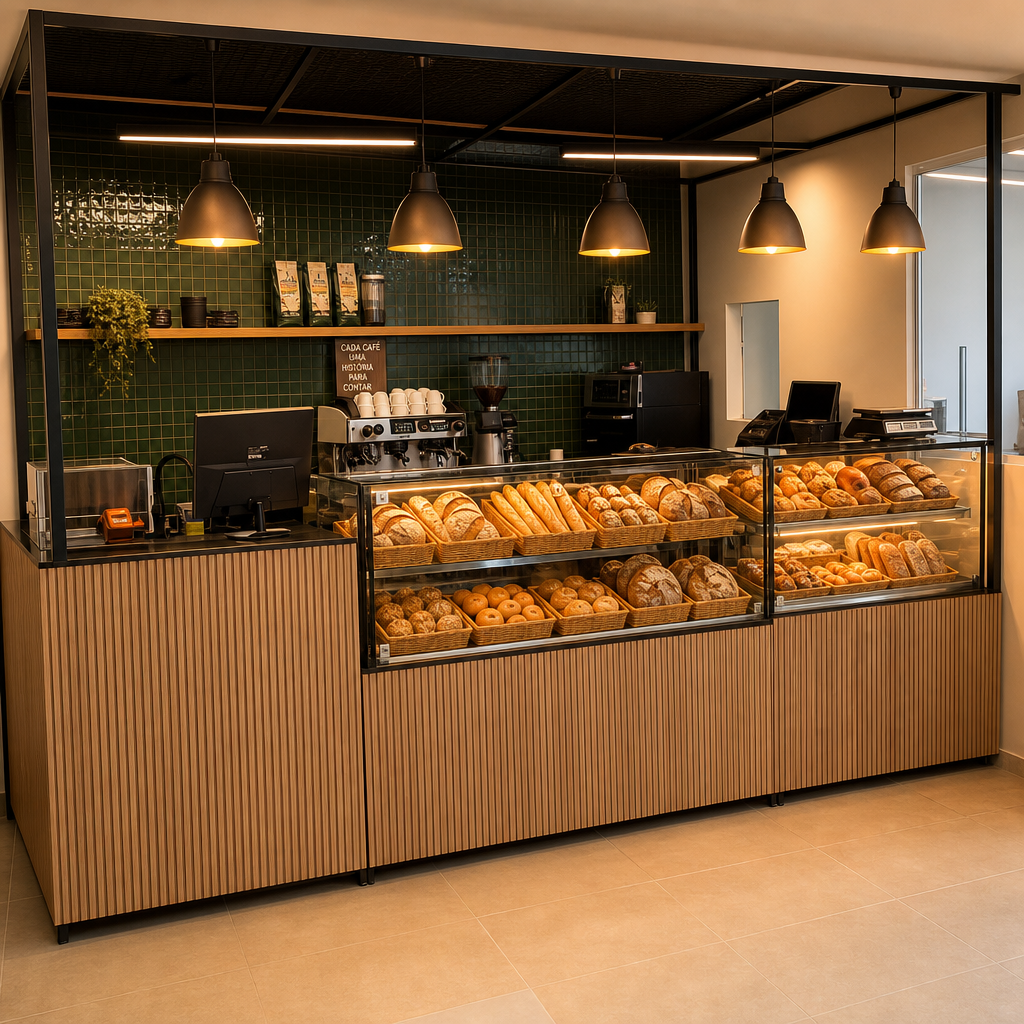 Fachada da Casa de Pães & Café